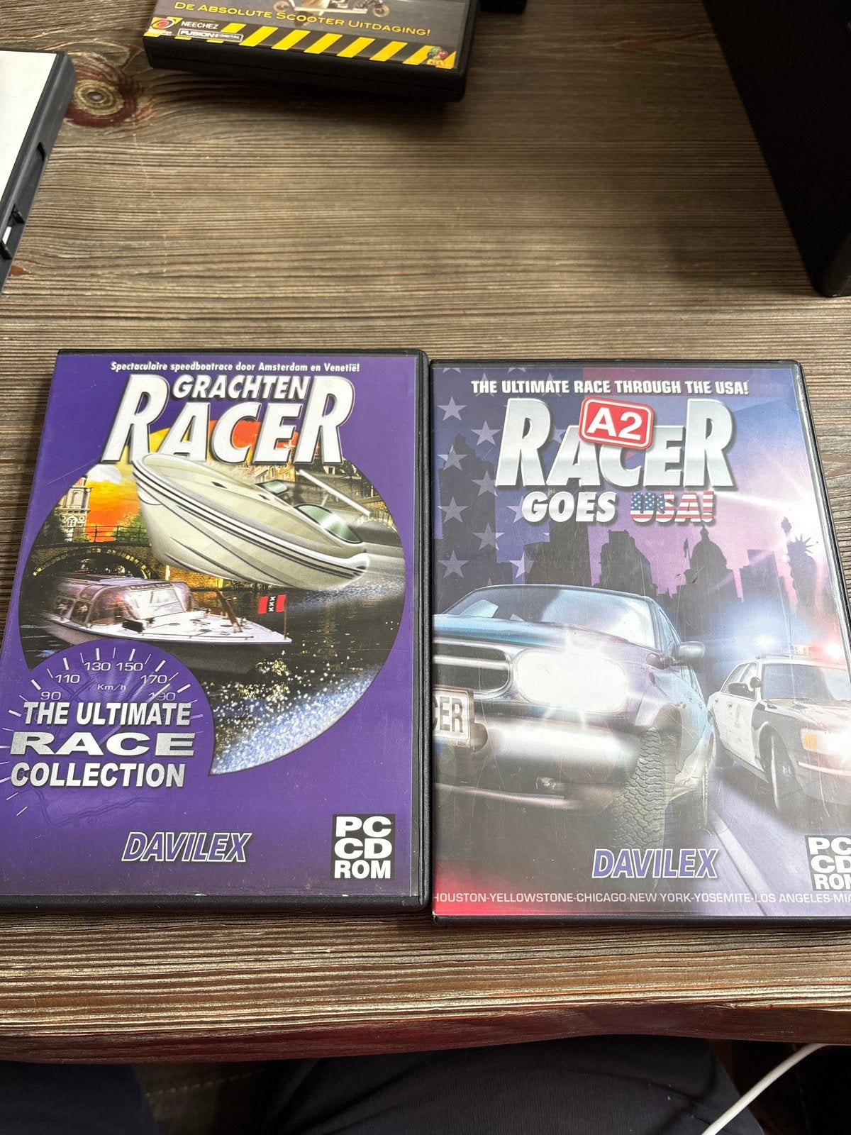 Grachtenracer & A2 Racer Goes USA PC CD-ROM Spellen, Spelcomputers en Games, Games | Pc, Ophalen, Gebruikt, 1 speler, Racen en Vliegen