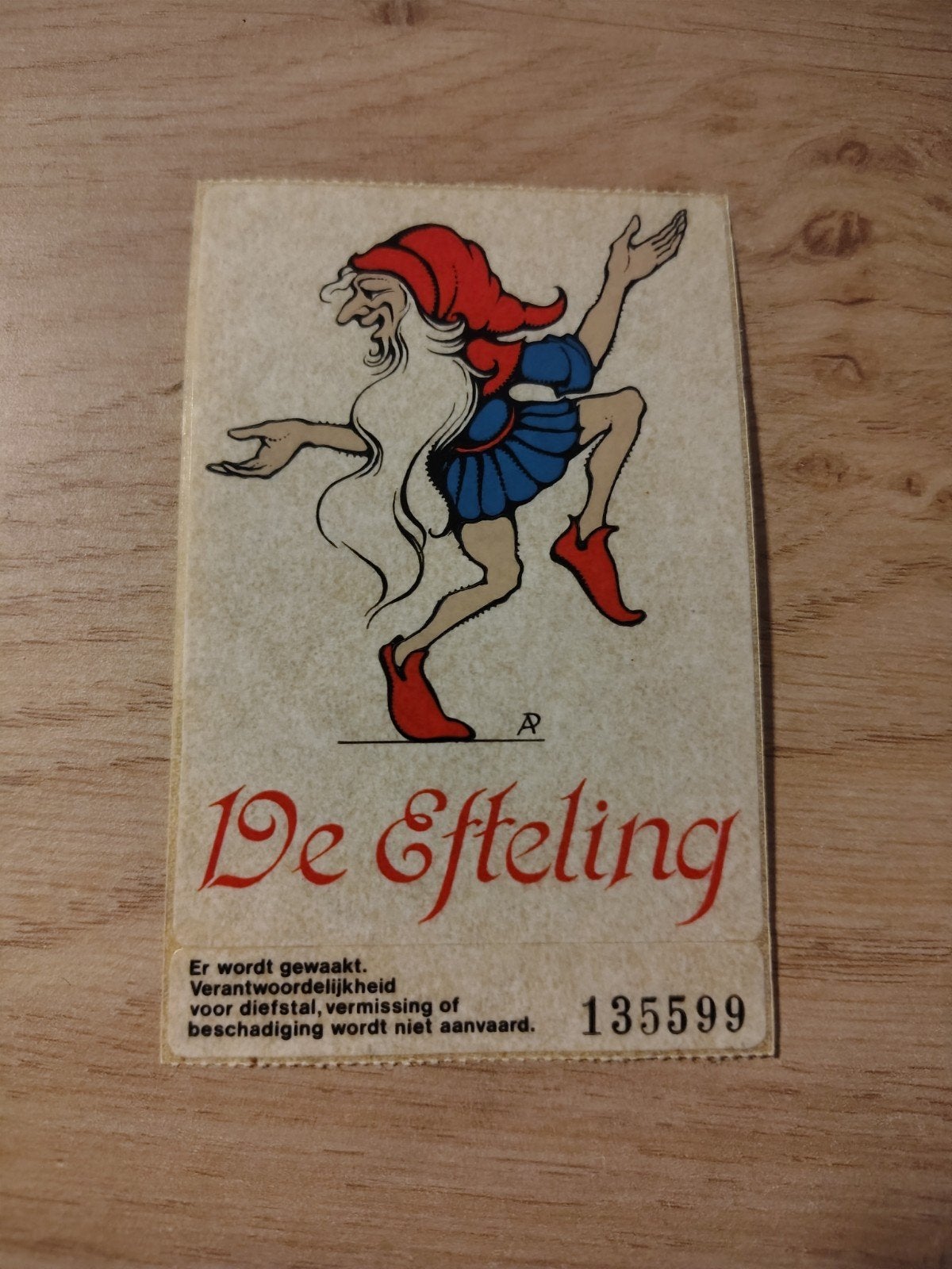 De Efteling Sticker, Ophalen of Verzenden, Zo goed als nieuw