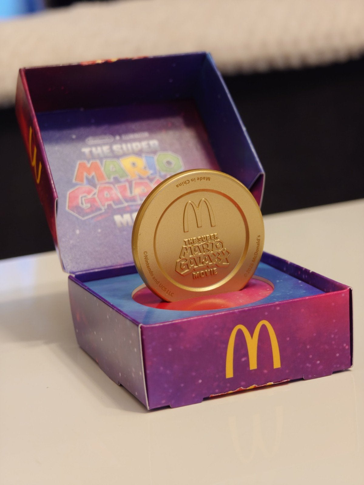 McDonald's Mario Galaxy Movie Gouden Munt, Ophalen of Verzenden, Nieuw