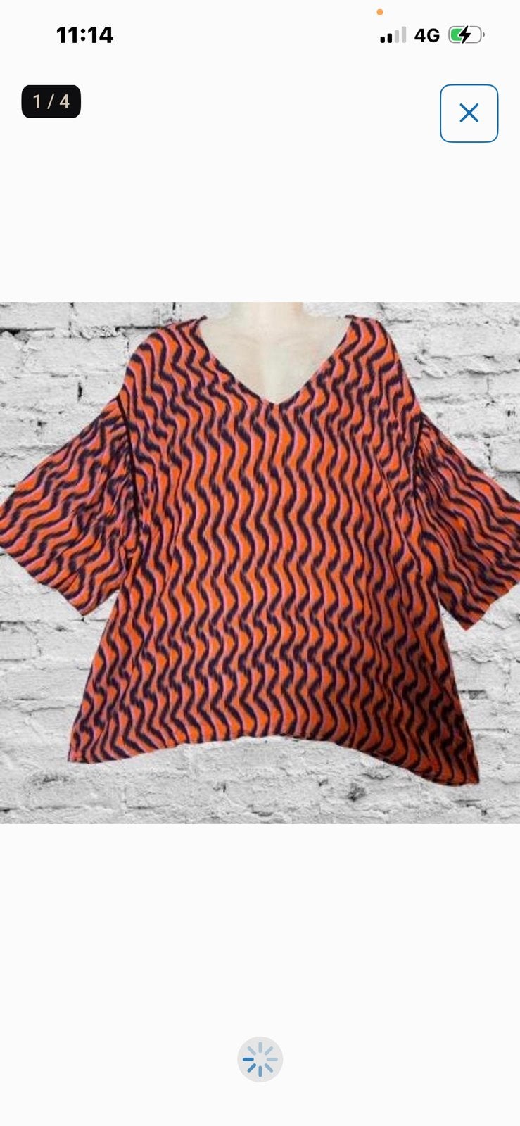 Xandres Gold wijde viscose blouse 53, Verzenden, Nieuw