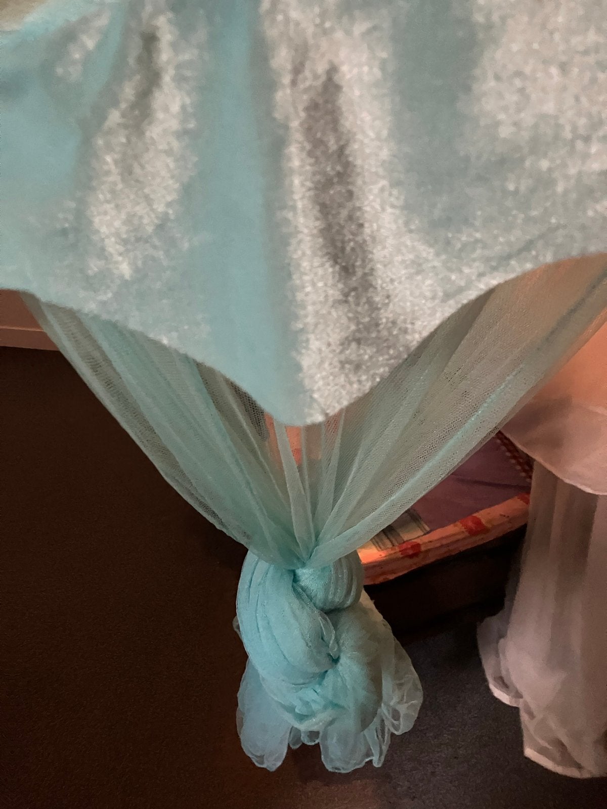 Hemelbedje/klamboe voor babybedje - lichtblauw, Ophalen of Verzenden, Zo goed als nieuw, Overige typen