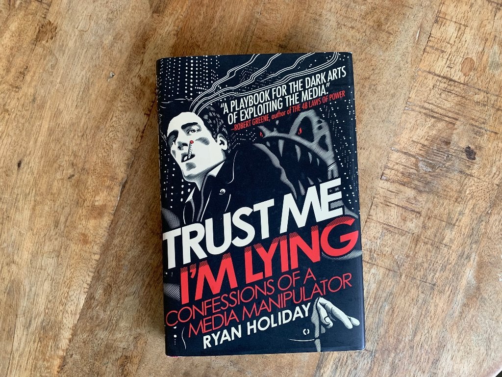 Trust Me, I'm Lying - Ryan Holiday (Engels), Gelezen, Ophalen of Verzenden, Ryan Holiday, Overige onderwerpen