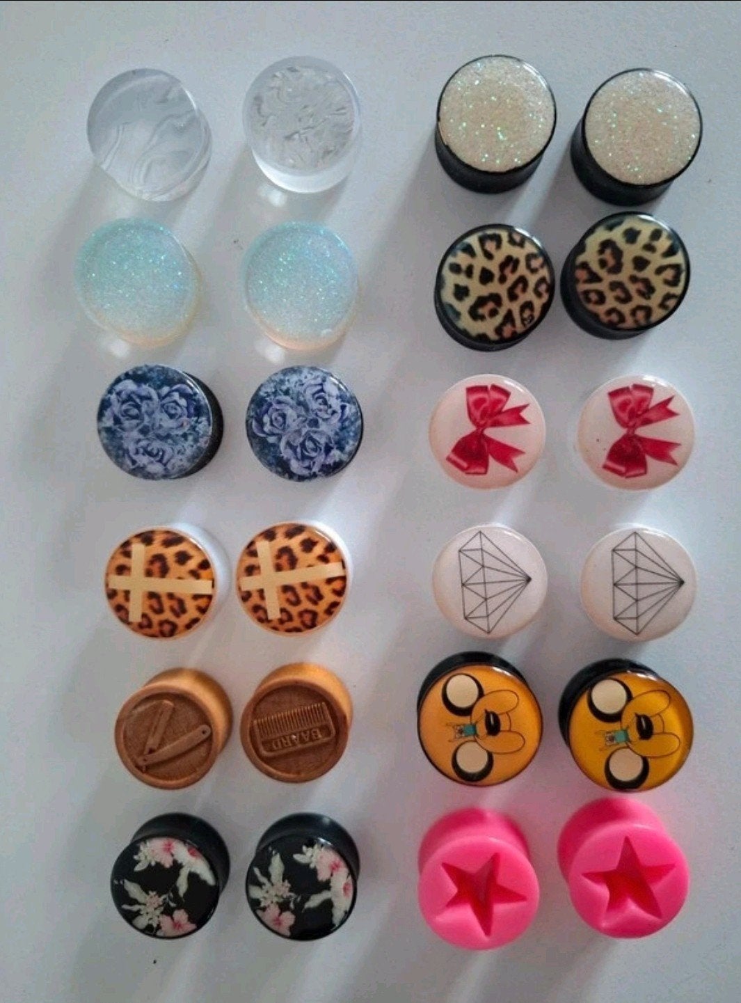 12 paar 22 mm plugs en tunnels, nieuw, Sieraden, Tassen en Uiterlijk, Piercings, Ophalen of Verzenden, Nieuw, Overige materialen