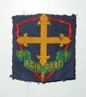 Oud stoffen embleem, Scouts de France (Sois Pret), Verzamelen, Scouting, Verzenden, Gebruikt, Embleem, Speld of Insigne