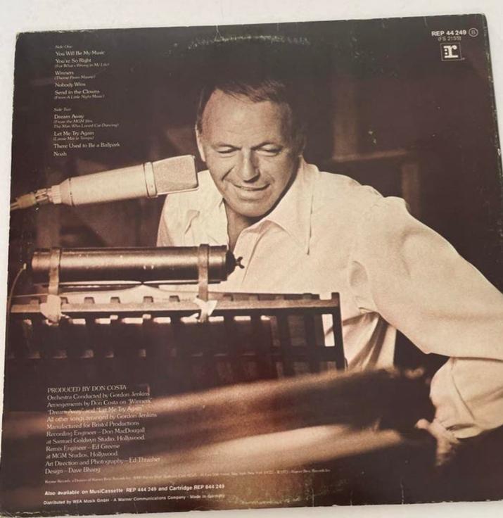 Frank Sinatra - Ol' Blue Eyes Is Back LP (1973), Cd's en Dvd's, Vinyl | Pop, Gebruikt, 1970 - 1979, 12 inch, Ophalen of Verzenden