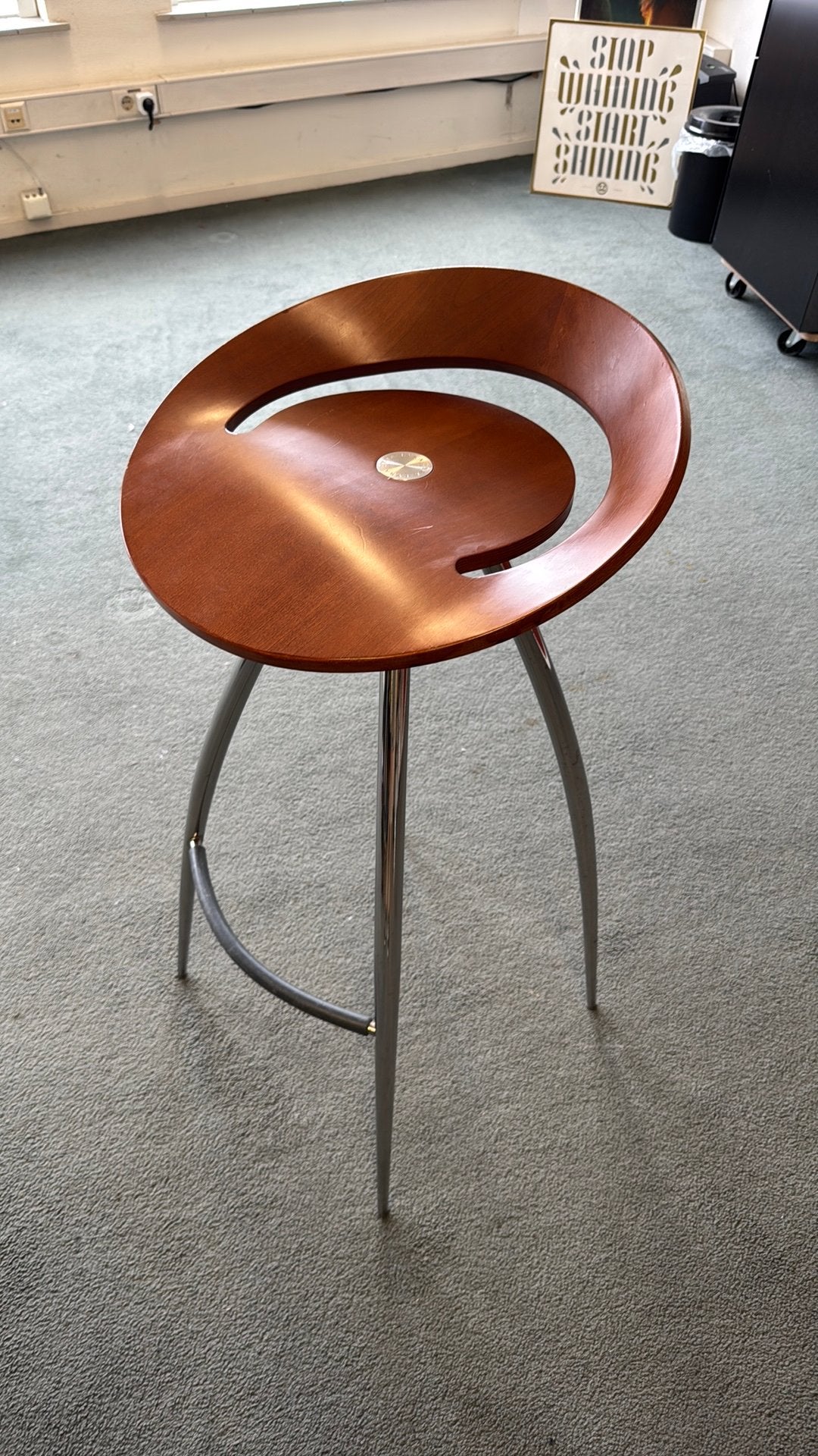 Lyra barkrukken van Magis, zithoogte 80 cm, Huis en Inrichting, Barkrukken, Gebruikt, 60 tot 90 cm, Hout, 4 krukken, Ophalen