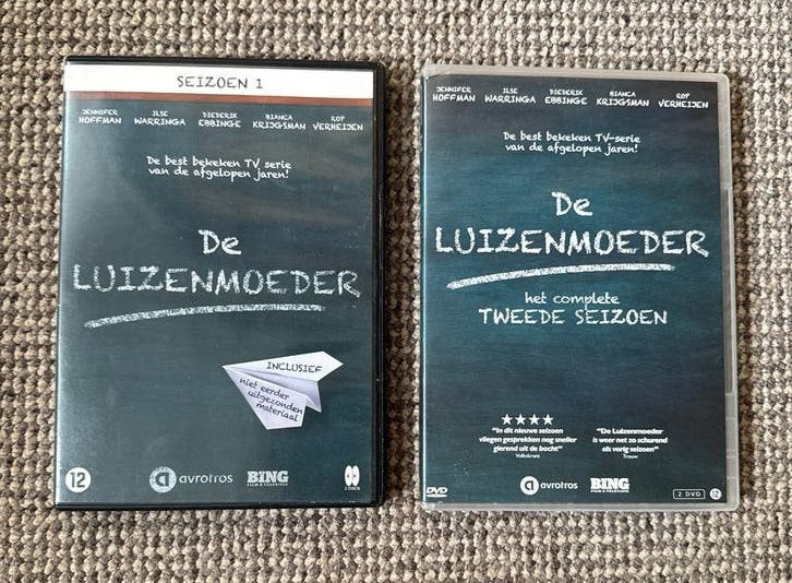 De Luizenmoeder Seizoen 1 & 2 DVD Boxset, ZELDZAAM, Seizoen 1, Komedie, Vanaf 12 jaar, Gebruikt