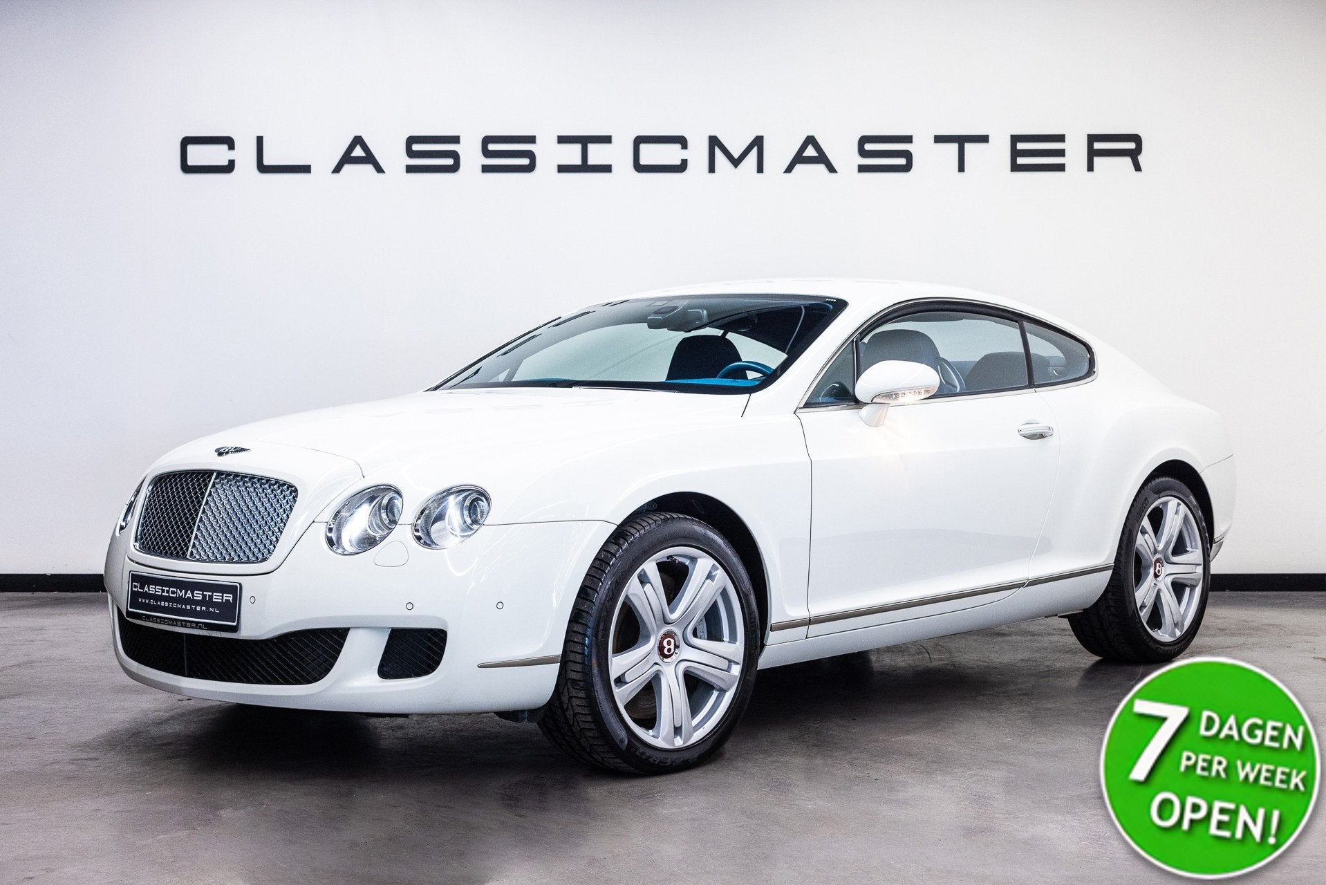 Bentley Continental GT 6.0 W12 Btw auto, Fiscale waarde €, Auto's, Bentley, Automaat, Gebruikt, 12 cilinders, Wit