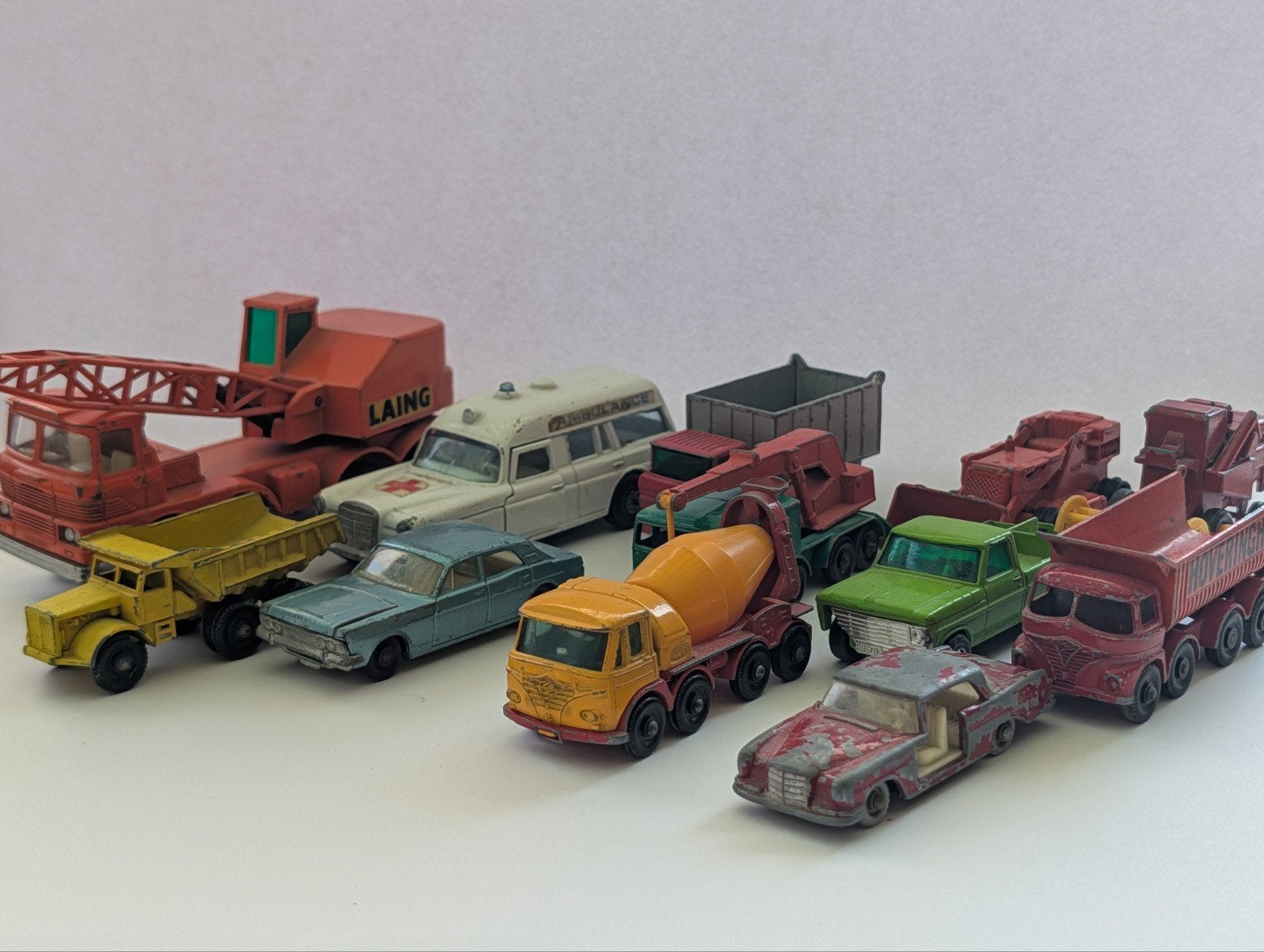 Partij 12x Vintage Matchbox auto's jaren '60/'70 (Lesney), Ophalen of Verzenden