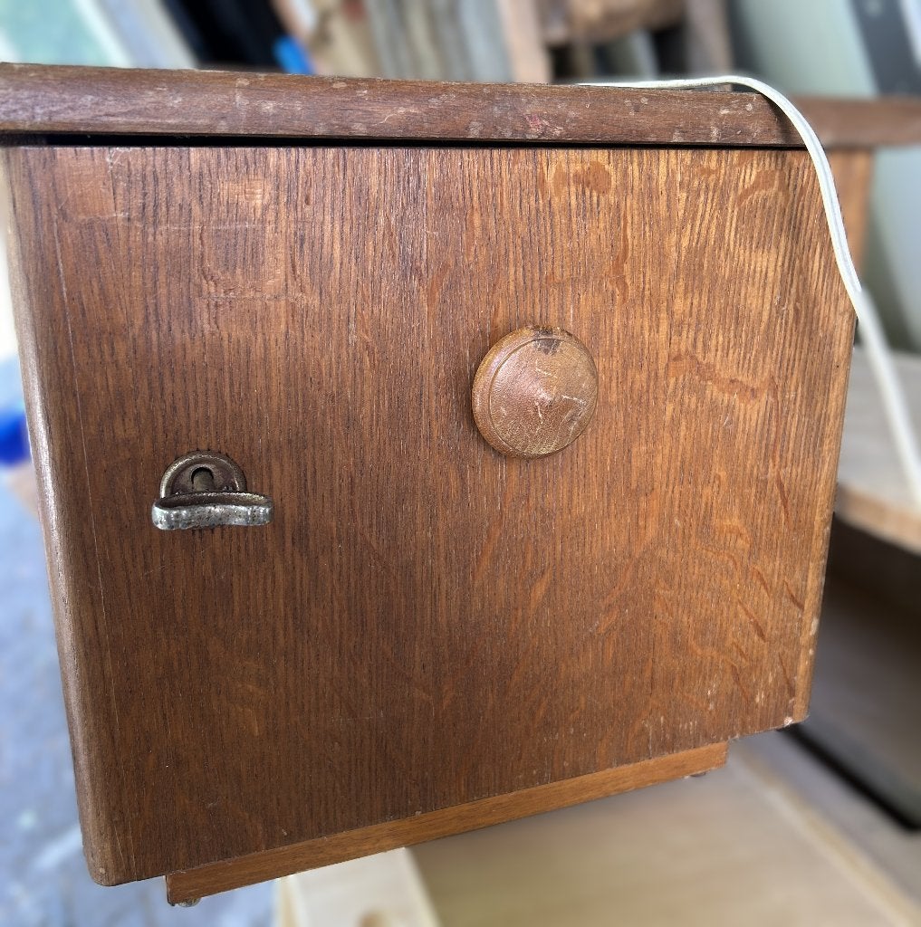 vintage deegrijs kastje op 220 voor het rijsen van taartdeeg, Ophalen of Verzenden