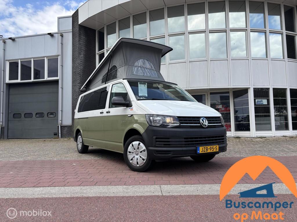 Volkswagen T6 buscamper 2019 L2H1 Two-tone!, Verkoop@buscamepropmaat.nl, Startonderbreker, Airconditioning, 5 tot 6 meter