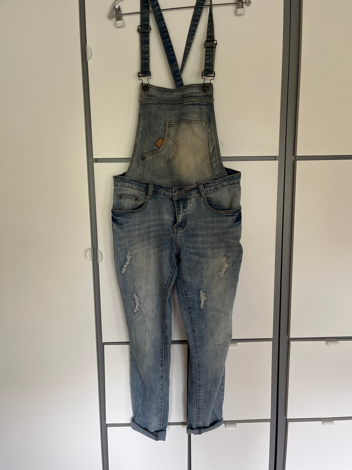 FB Sister Dungarees Skinny Maat M, Maat 38/40 (M), Blauw, Ophalen of Verzenden, Lang