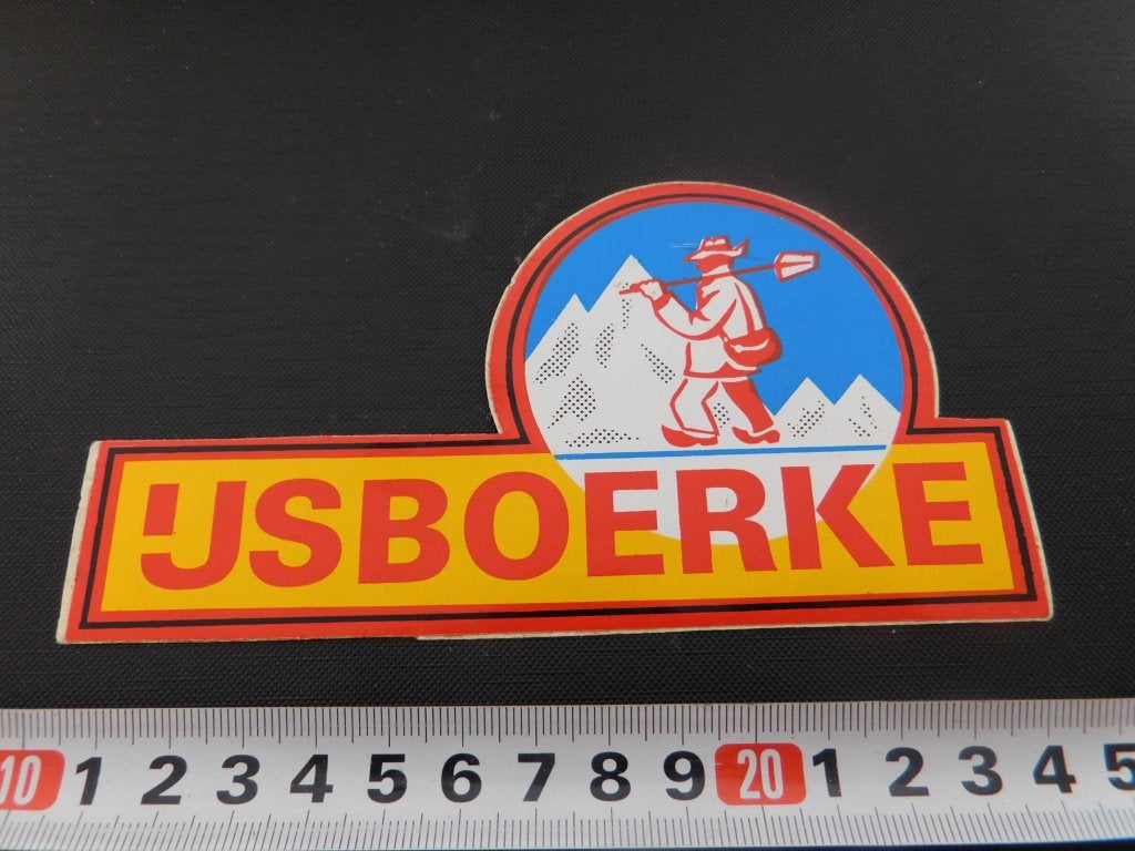 sticker IJSBOERKE, Ophalen, Zo goed als nieuw