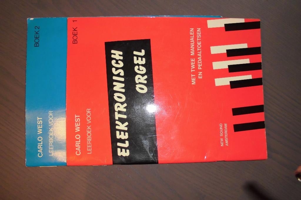 Carlo West: leerboek voor el. Orgel deel 1 en 2, Muziek en Instrumenten, Ophalen of Verzenden, Les of Cursus, Populair, Orgel