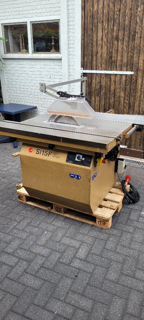 cirkelzaag scm si 15 f, Doe-het-zelf en Verbouw, Gereedschap | Zaagmachines, Gebruikt, Overige typen, 1200 watt of meer, 70 mm of meer