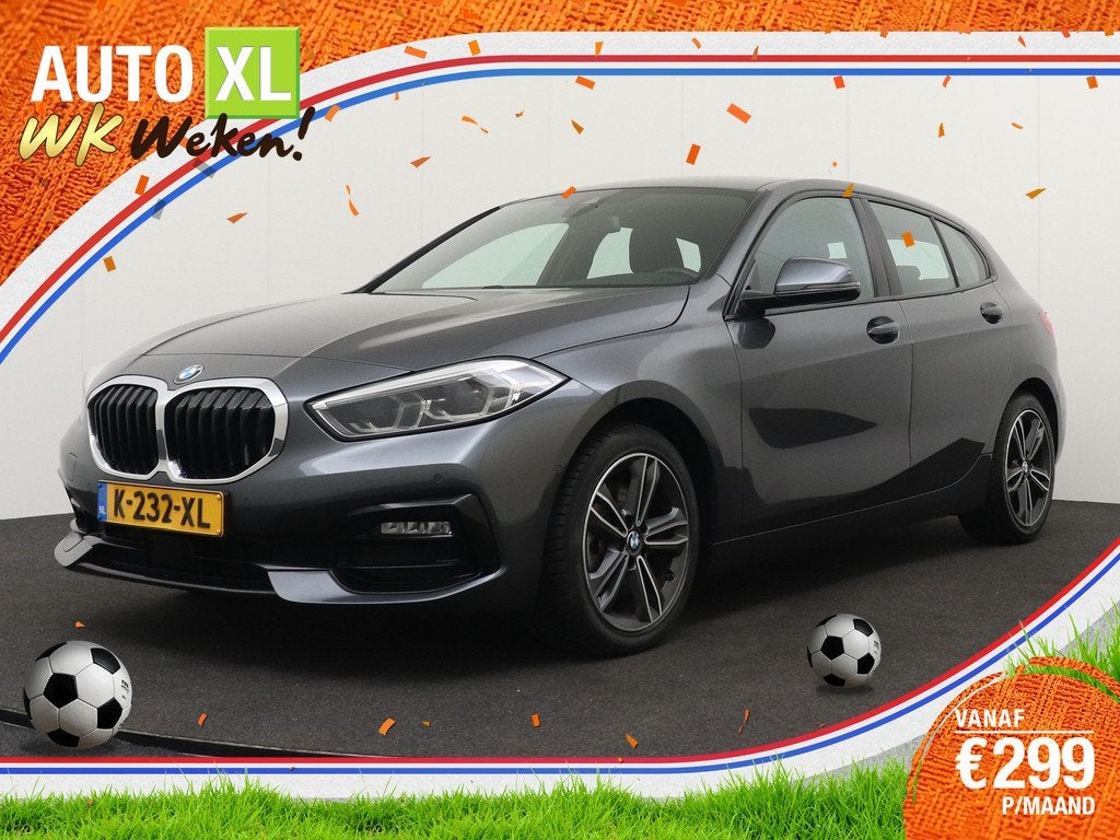 BMW 1-serie 118i 136 PK Aut. Executive Carplay Sfeeverlichti, Auto's, BMW, 136 pk, Gebruikt, Leder en Stof, Origineel Nederlands