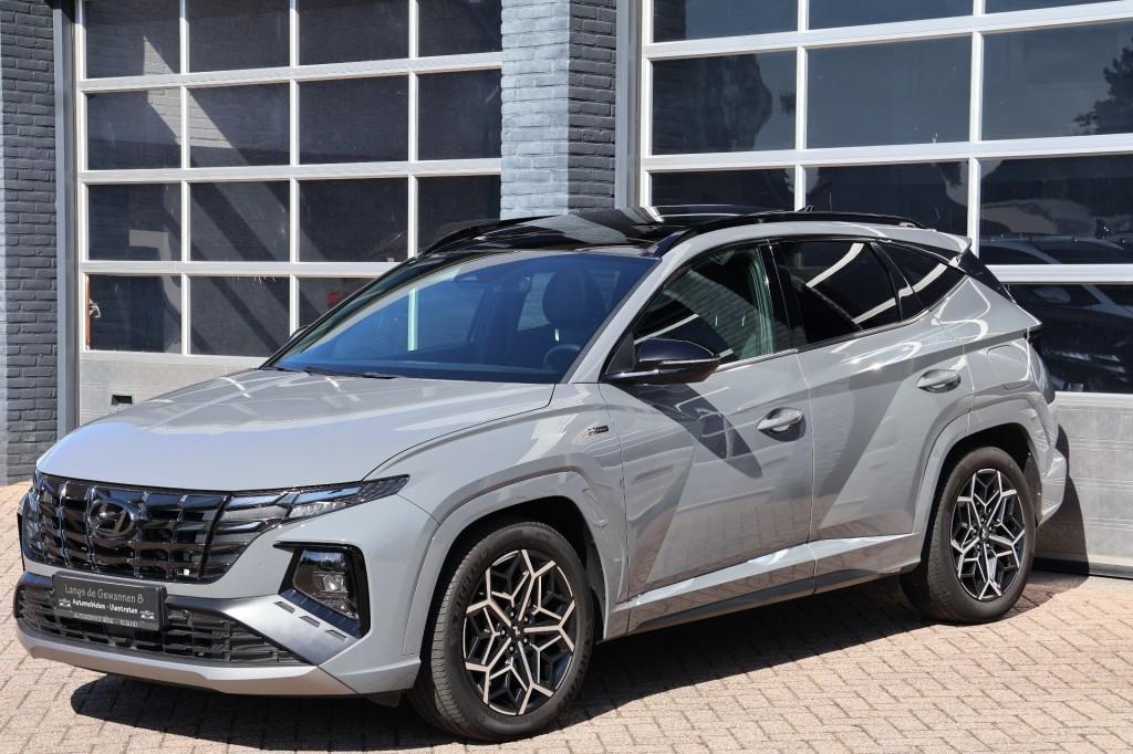 Hyundai TUCSON 1.6 T-GDI mild hybrid automaat  N Line, panor, Auto's, Hyundai, USB, Gebruikt, Leder, Tucson
