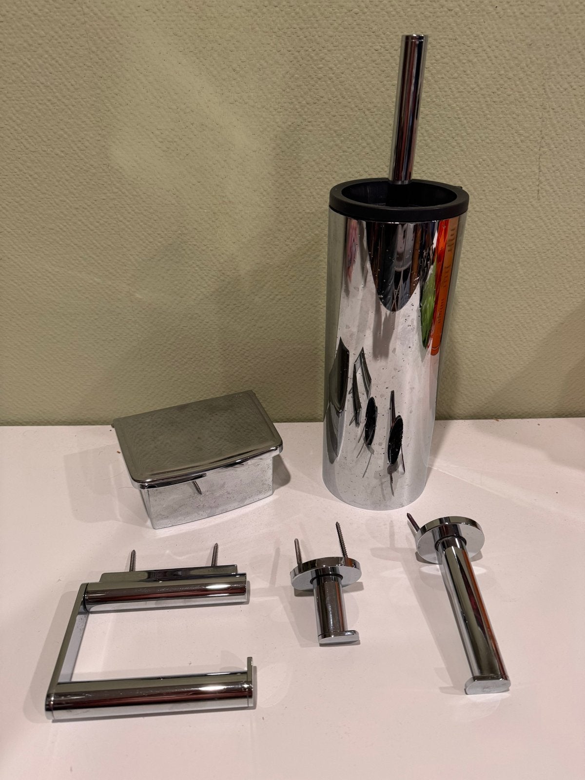 Keuco badkameraccessoires set - Chroom, Gebruikt, Overige merken, Ophalen of Verzenden, Douche-accessoire