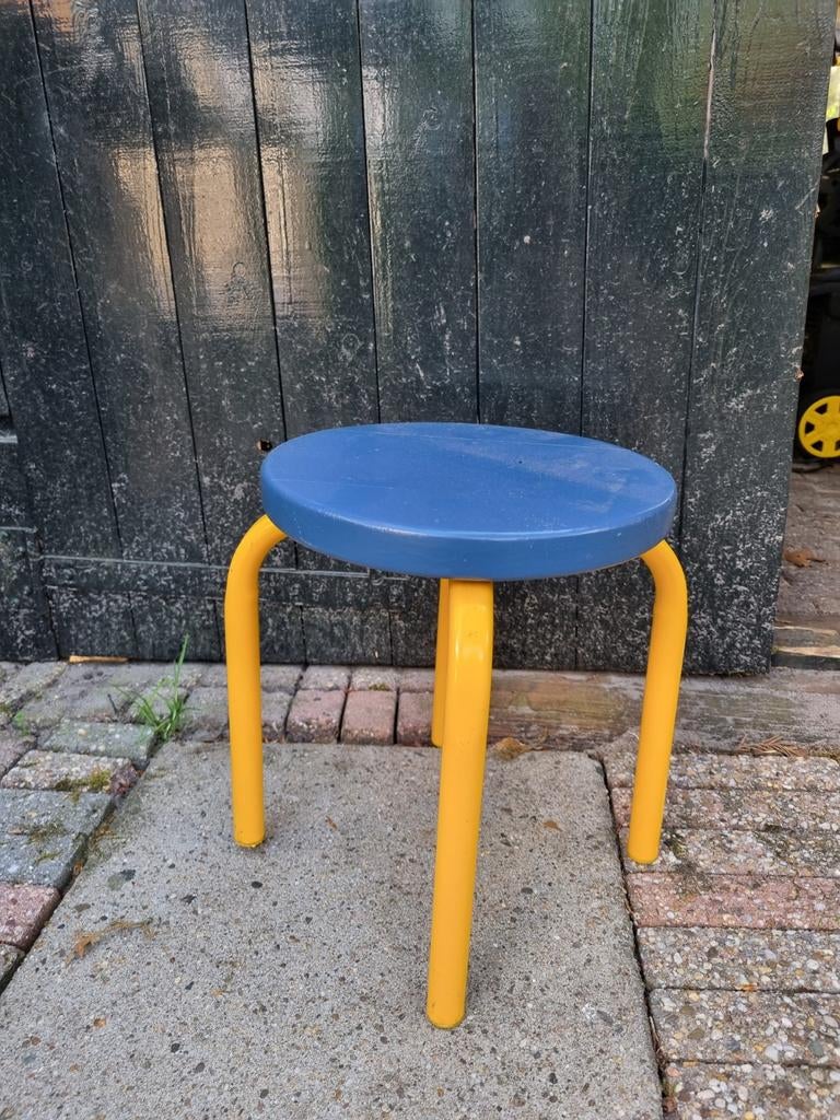 IKEA Mammut Kinderkrukje Blauw/Geel, Ophalen, Kunststof, Gebruikt, Blauw