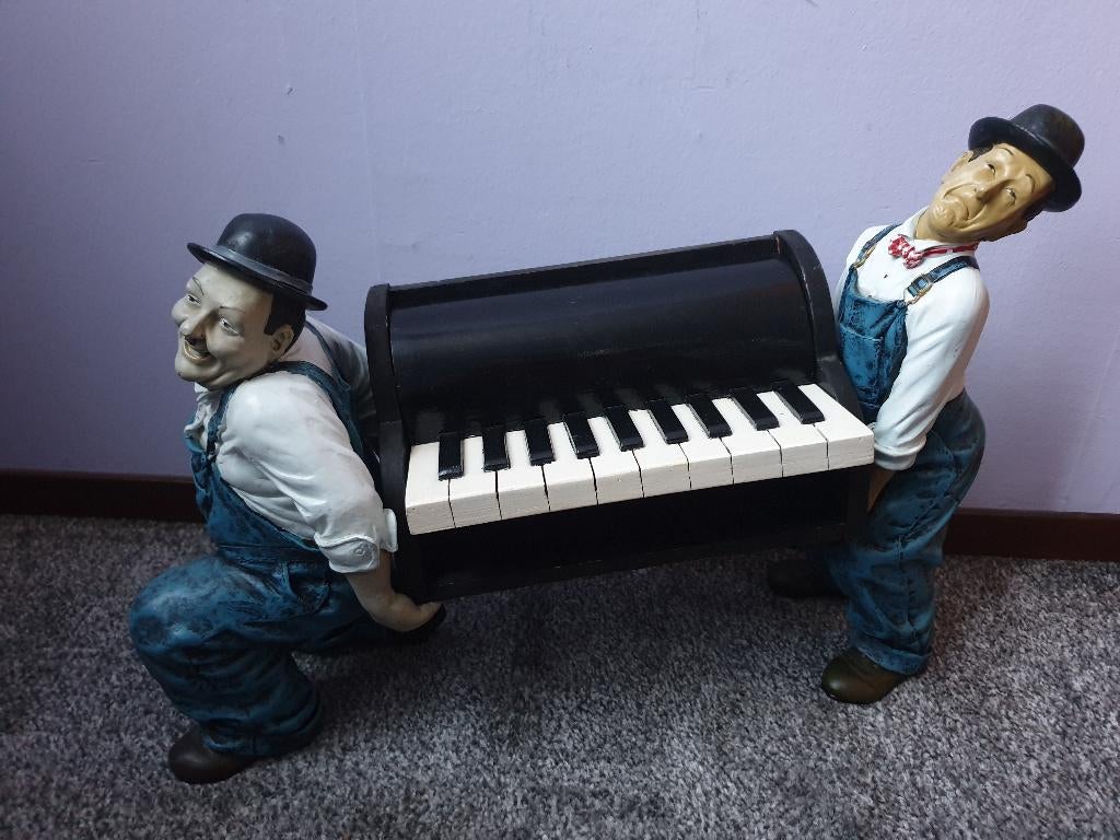 Laurel & Hardy Piano, Verzamelen, Beelden en Beeldjes, Ophalen of Verzenden, Zo goed als nieuw