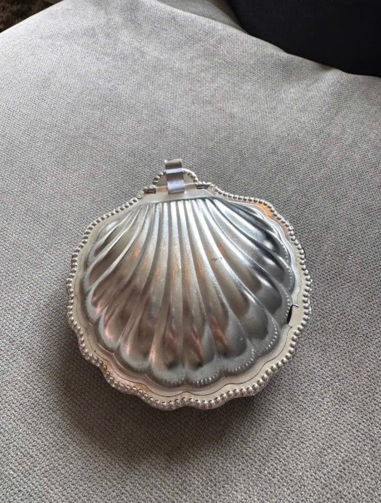 Vintage schelp botervloot jaren ‘50, Ophalen of Verzenden