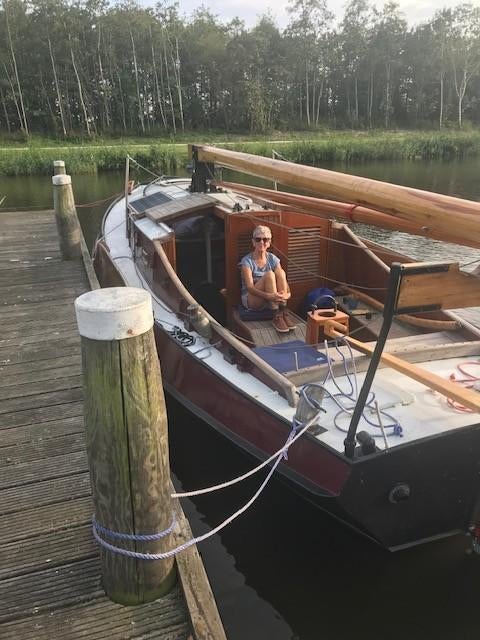 zeeschouw platbodem, 3 m, 9 m, Gebruikt, Staal