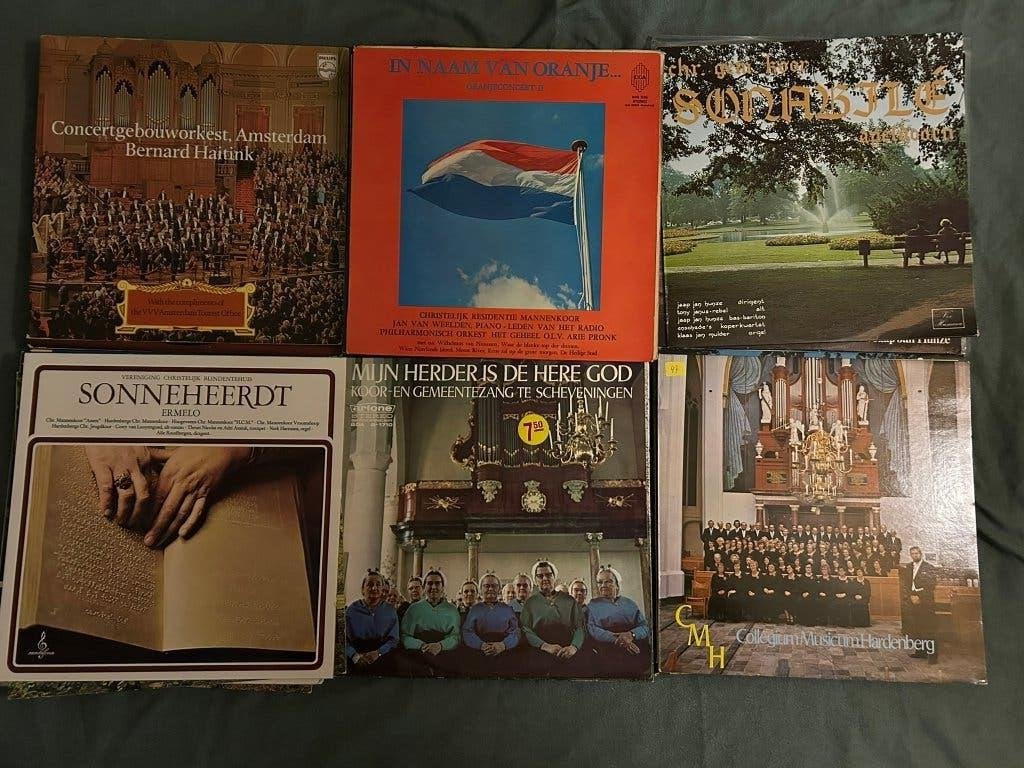 58 LP's Kerkelijke koren (ook per stuk te koop), Cd's en Dvd's, Vinyl | Verzamelalbums, Gebruikt, Religie en Gospel, LP, 12 inch