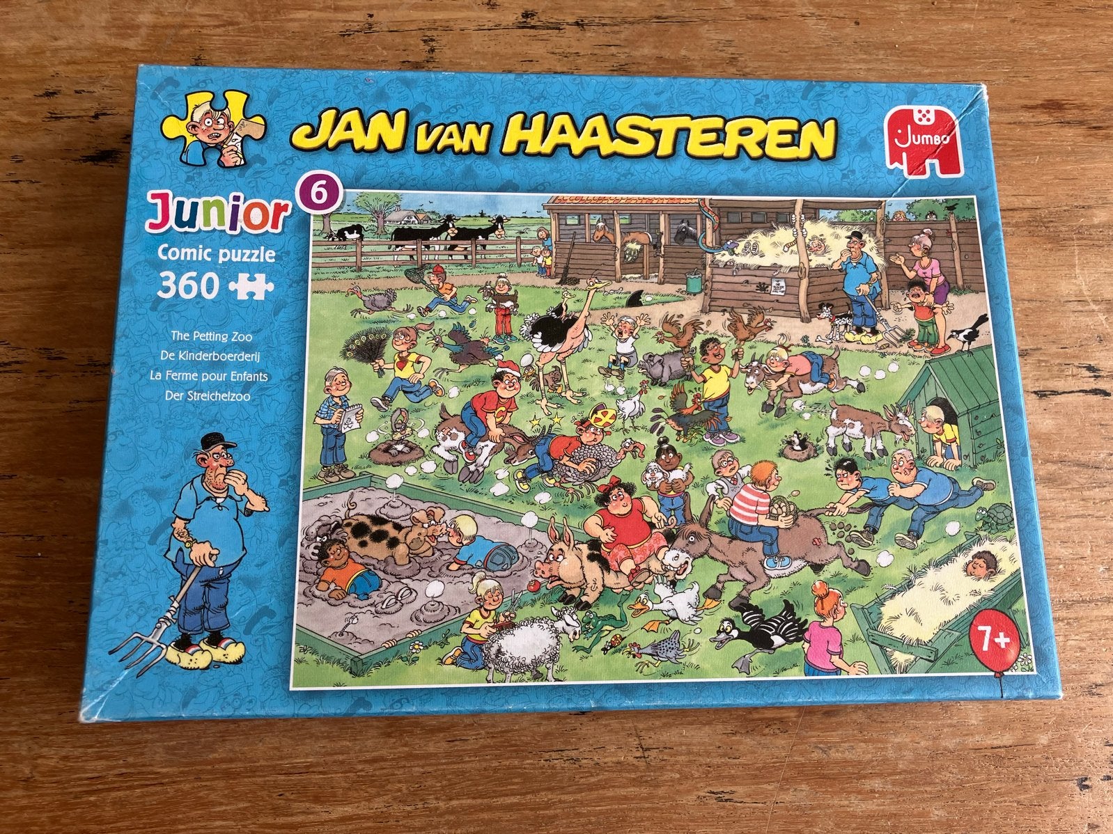 Jan van Haasteren Junior 6: De Kinderboerderij (360 stukjes), Ophalen of Verzenden, Meer dan 50 stukjes, Gebruikt, 6 jaar of ouder