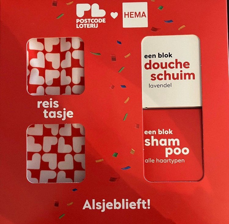 Postcodeloterij - Hema reissetje nieuw, Ophalen of Verzenden, Nieuw, Bad & Douche
