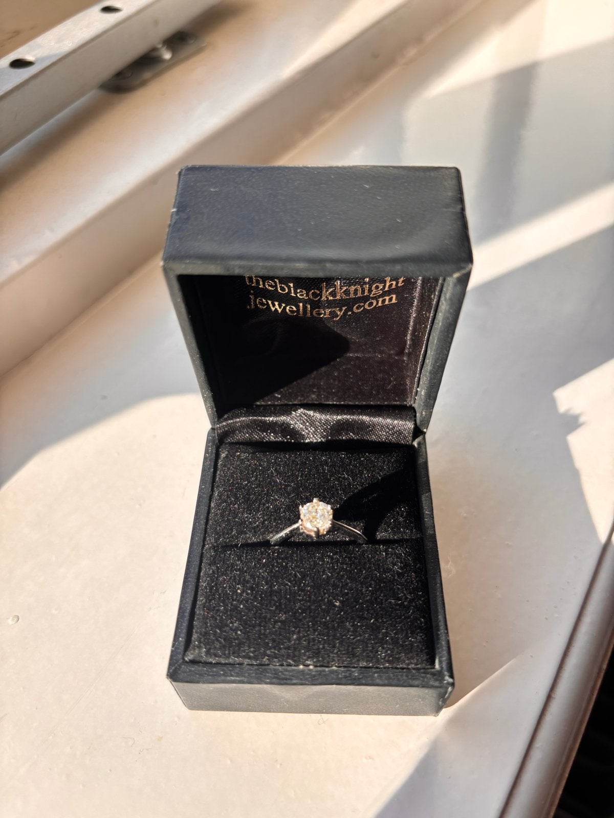 14k Witgouden Solitaire Ring met 0.80ct Natuurlijke Diamant, Ophalen, Wit, Zo goed als nieuw, 17 tot 18