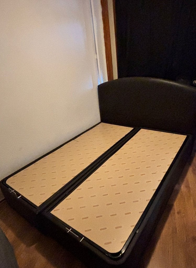 Box Spring Zwart, Ophalen, Zwart, Tweepersoons, Zo goed als nieuw