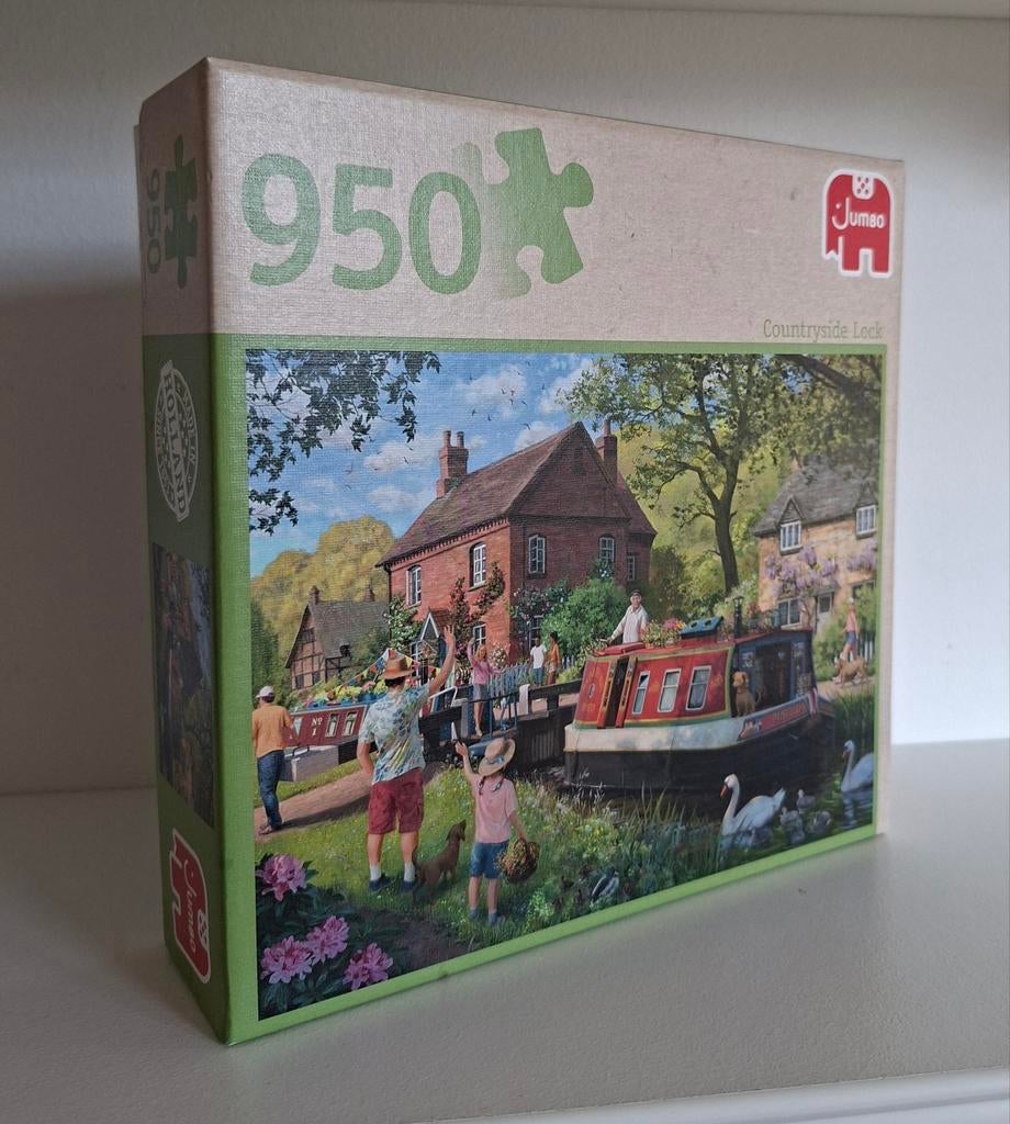 Jumbo Legpuzzel 950 stukjes - Countryside Lock, Hobby en Vrije tijd, Denksport en Puzzels, Ophalen of Verzenden, 500 t/m 1500 stukjes