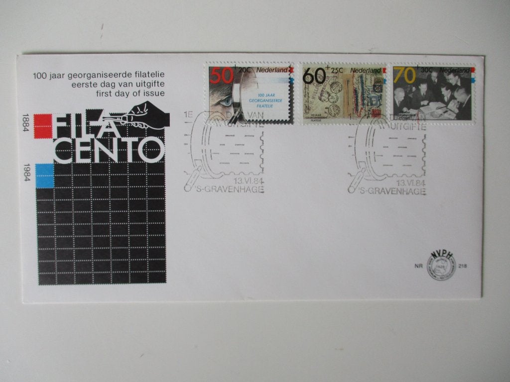 Fila Cento Eerste Dag Uitgifte Envelop 1984, Postzegels en Munten, Postzegels | Eerstedagenveloppen, Verzenden, Onbeschreven, Nederland
