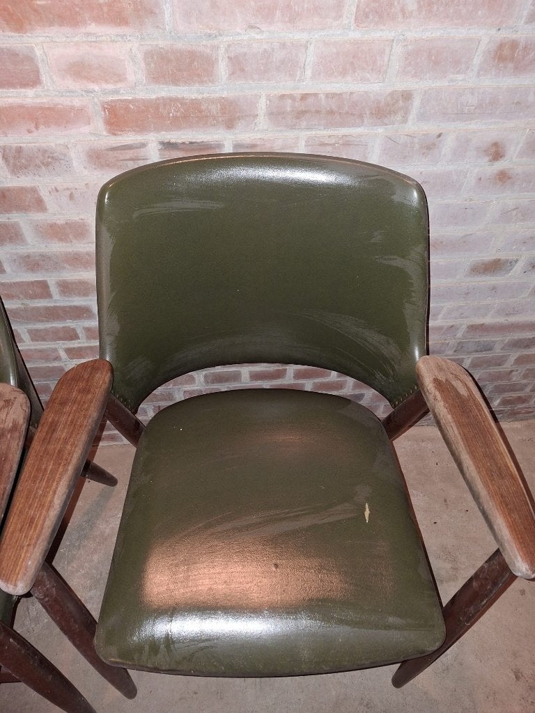 Stoelen/ keukenstoelen/bureau stoelen, slaapkamer stoelen, Huis en Inrichting, Stoelen, Gebruikt, Overige kleuren, Leer, Ophalen of Verzenden