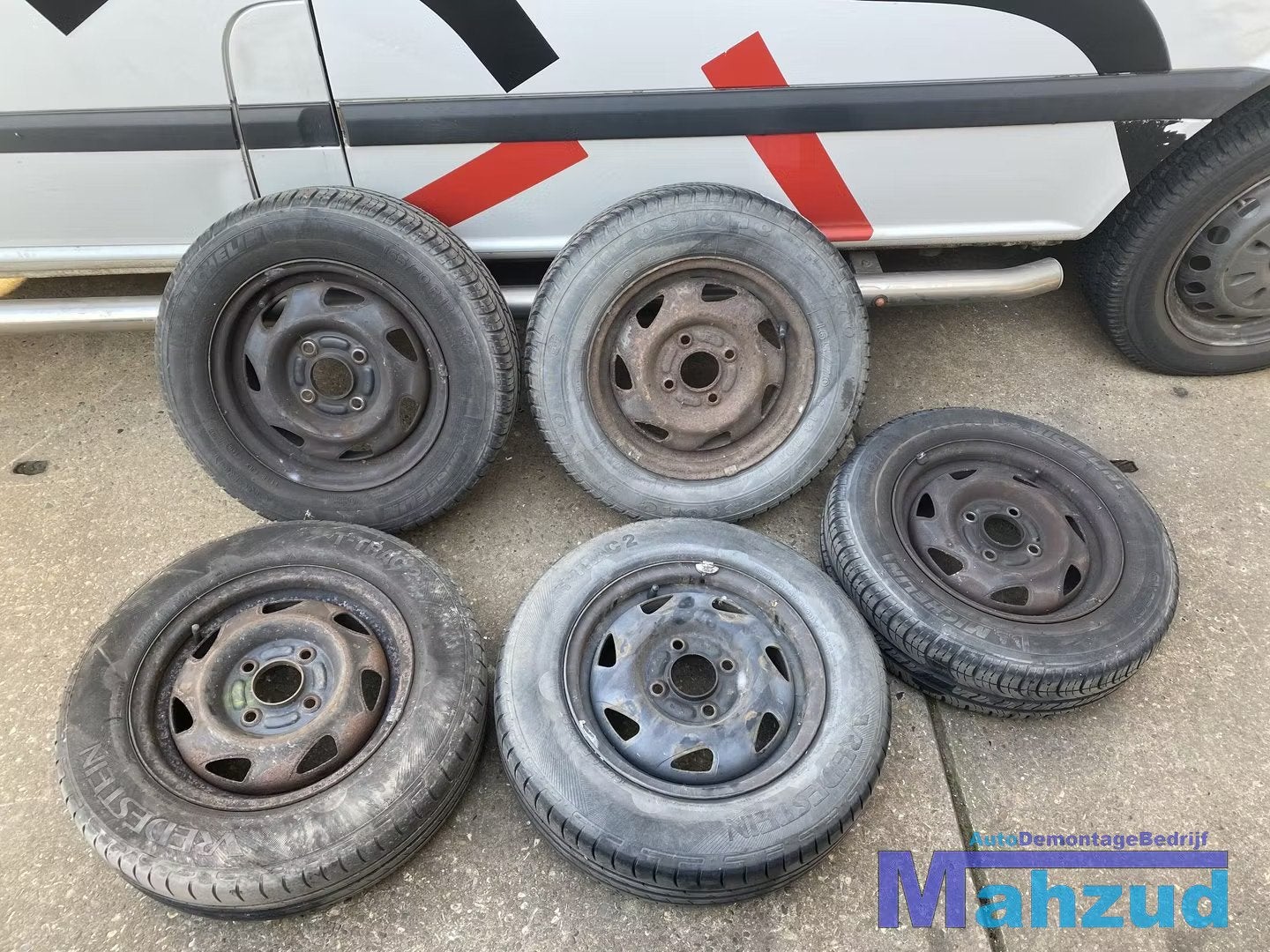 FORD FIESTA 4 Banden met velgen 4x108 13 inch, Gebruikt, Info@ford.com, Ophalen of Verzenden, Ford