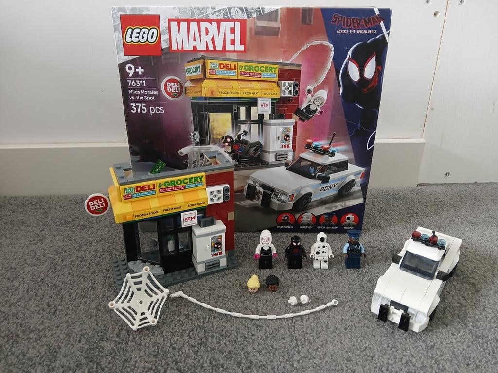 Lego marvel 76311 Miles morales vs the spot, Ophalen of Verzenden, Zo goed als nieuw