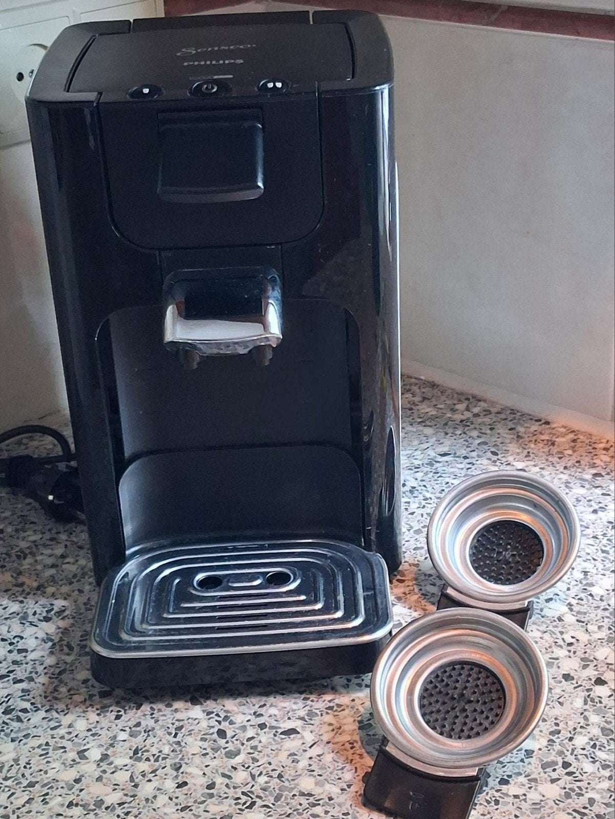 goede philips senseo aquadrante met 2 pads, Ophalen of Verzenden, Koffiemachine