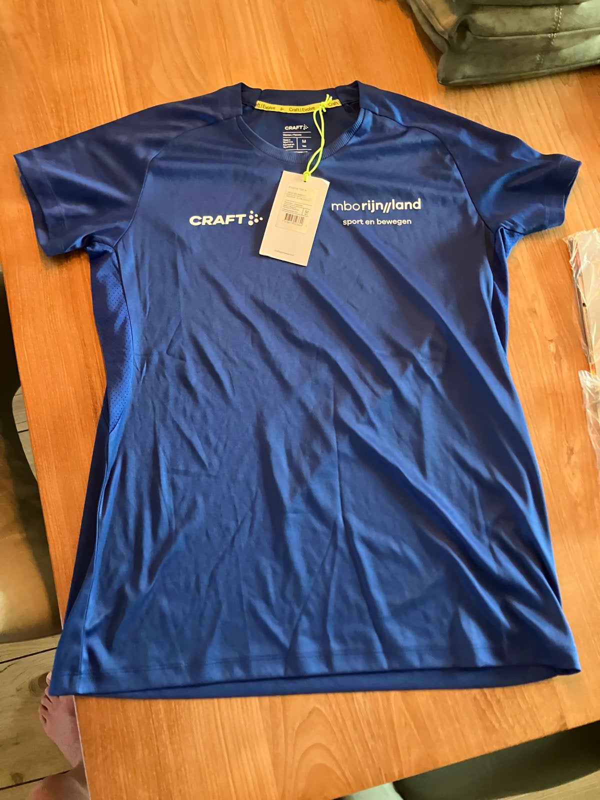 Craft Sportshirt MBO Rijnland Sport en Bewegen Maat M, Maat 38/40 (M), Blauw, Overige typen, Nieuw