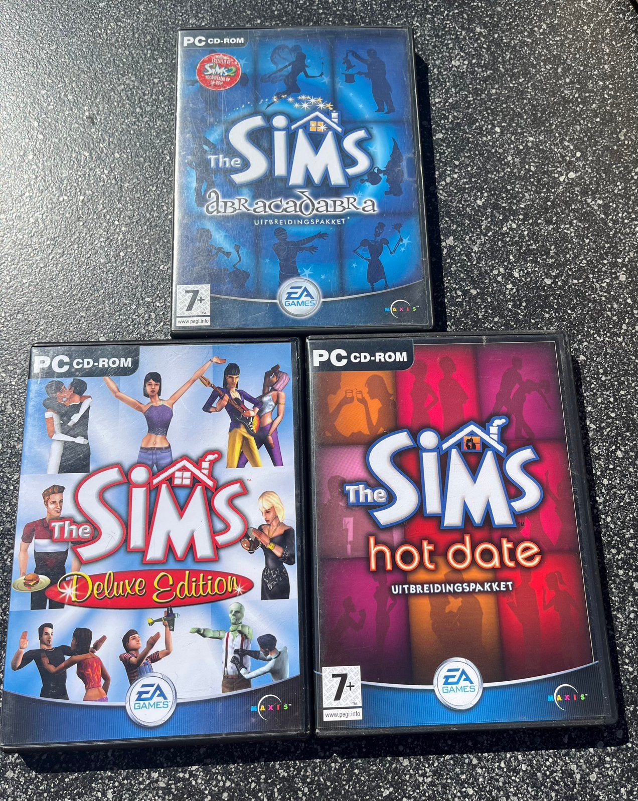 The Sims : Deluxe / Hot Date / Abracadabra, 1 speler, Ophalen of Verzenden, Zo goed als nieuw, Vanaf 7 jaar