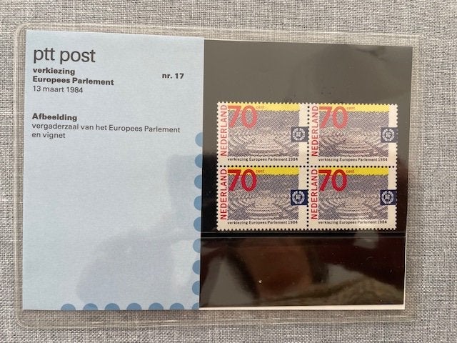 Postzegelmapje PZM17 - Verkiezing Europees Parlement 1983, Ophalen of Verzenden, Postfris, Overige thema's