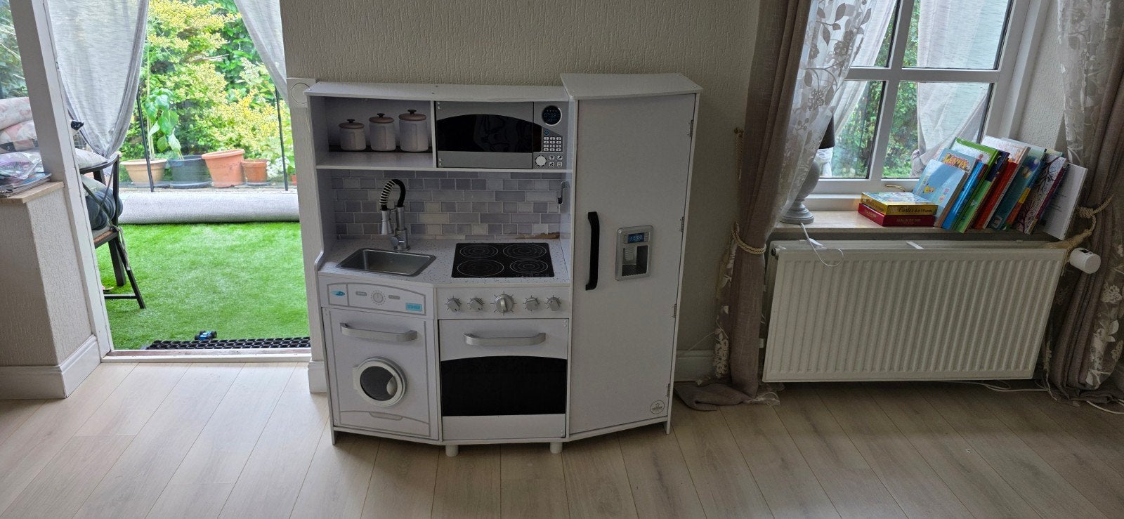 Grote Speelkeuken met Wasmachine en Koelkast, Ophalen, Gebruikt, Meisje
