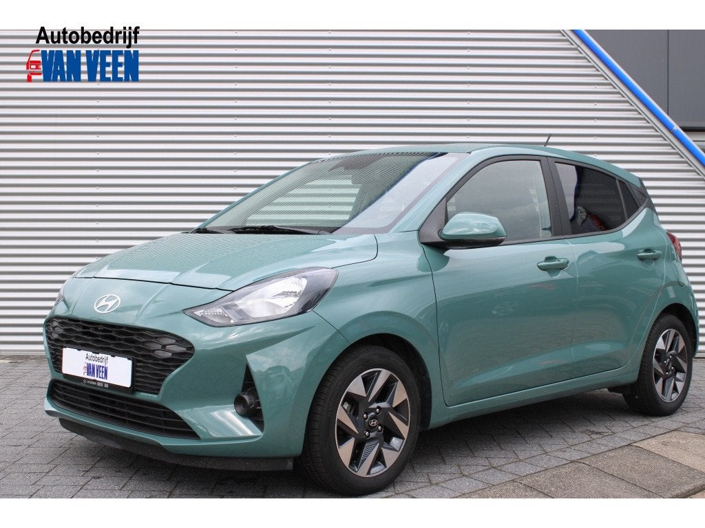 Hyundai i10 1.0 Comfort Smart | Lichtmetalen velgen | Airco, Auto's, Dealer onderhouden, Stof, Zwart, 899 kg