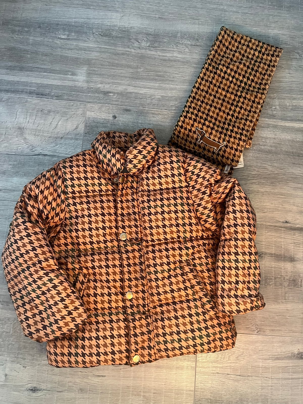 Mini Rodini winterjas maat 104 met sjaal, Ophalen of Verzenden, Zo goed als nieuw, Jongen of Meisje, Jas