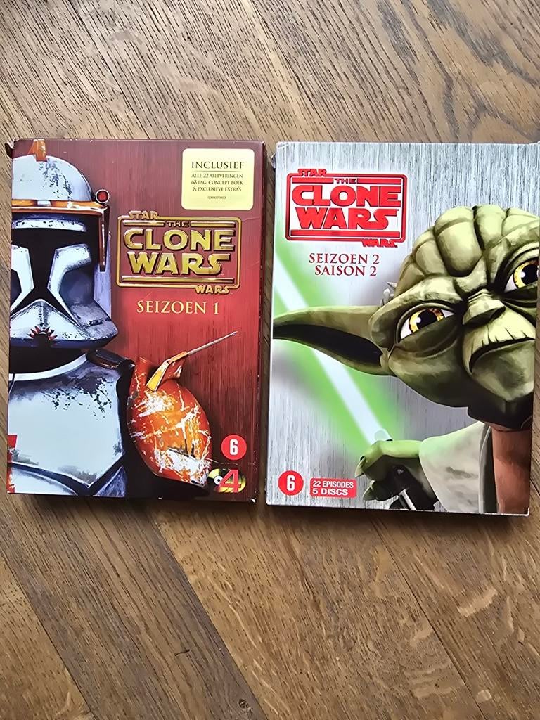 Star Wars: The Clone Wars Seizoen 1 & 2 DVD Boxset, Cd's en Dvd's, Vanaf 6 jaar, Ophalen of Verzenden, Gebruikt, Science Fiction en Fantasy
