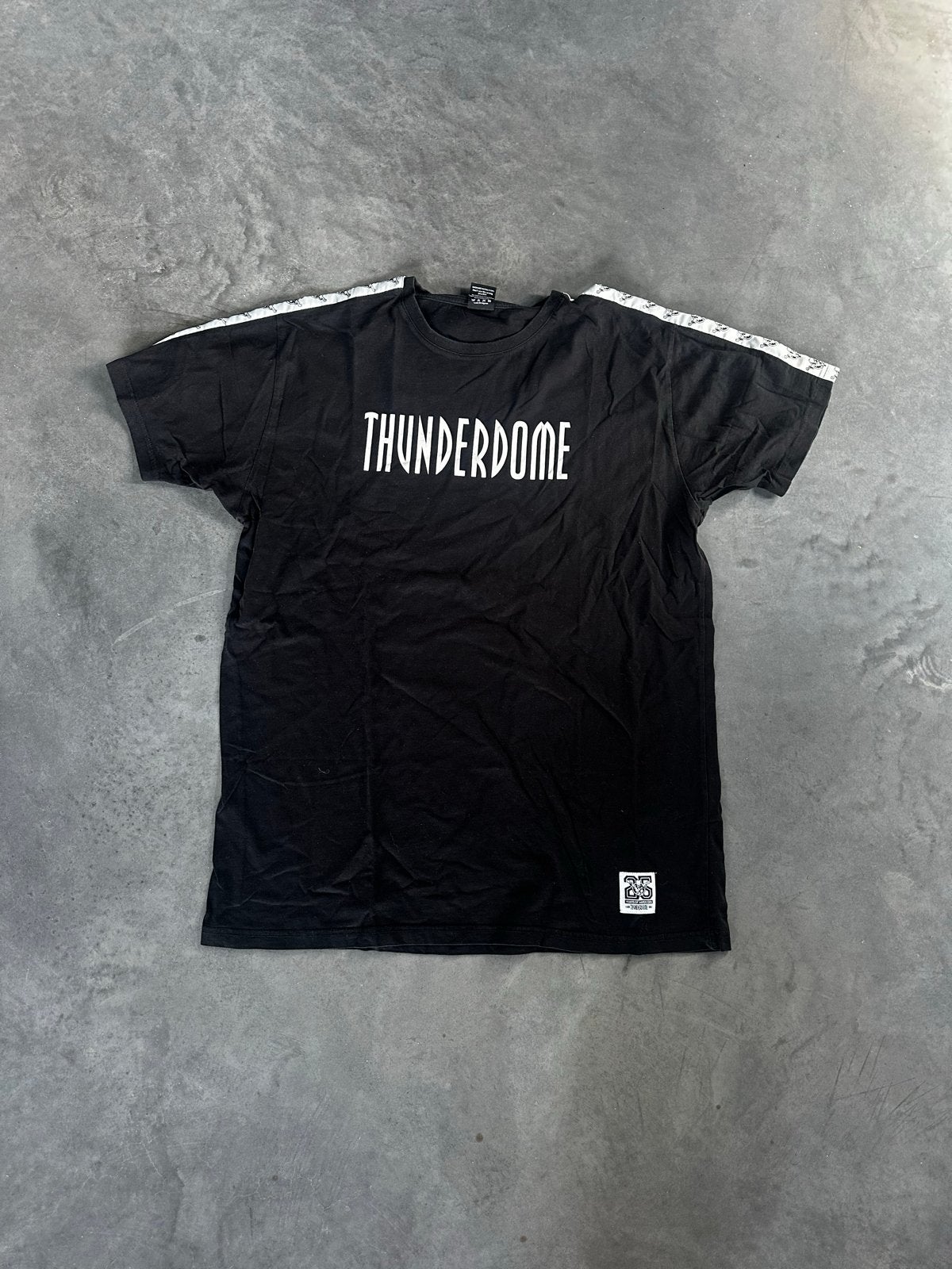 Thunderdome T-shirt Zwart XXL 25 Years of Hardcore gabber, Verzenden, Gedragen, Overige maten, Zwart