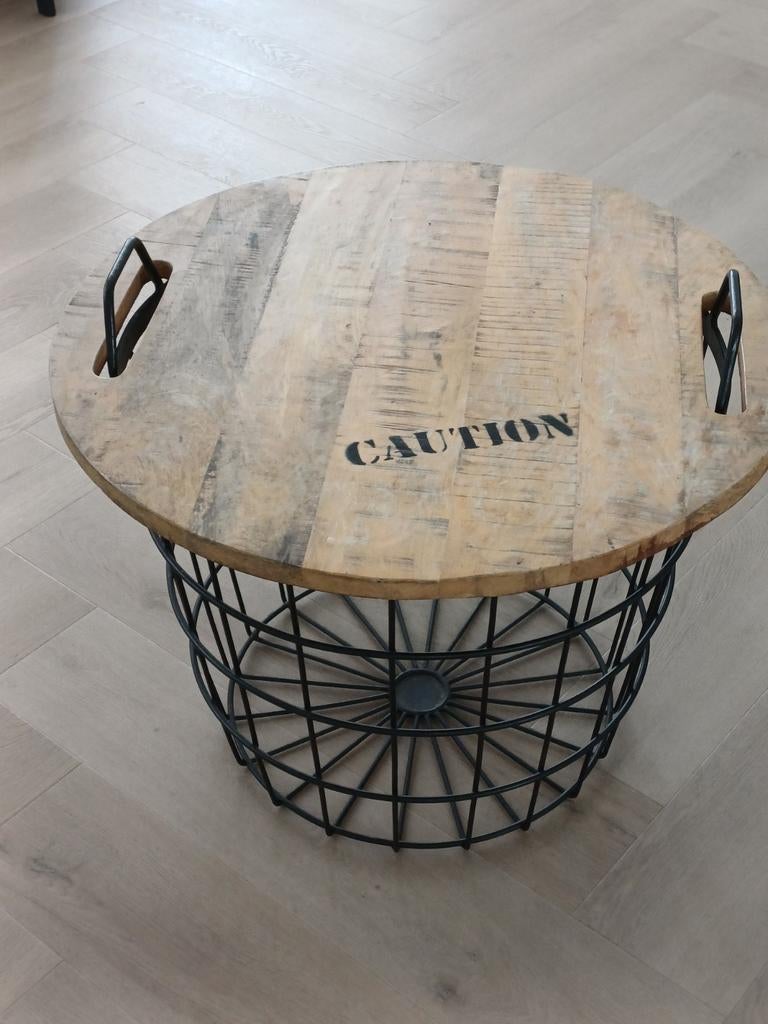 Salontafel - bijzettafel, Ophalen, Rond, 50 tot 100 cm, 50 tot 100 cm