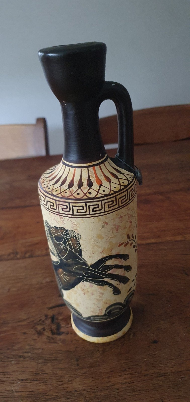 Griekse lekythos vaas  aardewerken oliekruikje, Ophalen of Verzenden