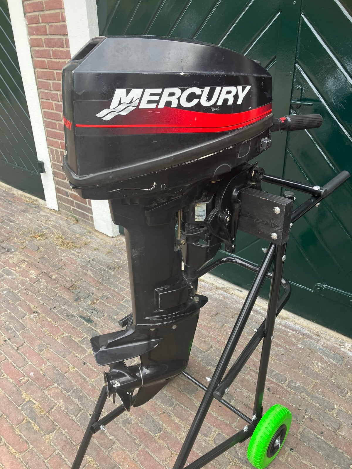 Mercury 10 PK Kortstaart 2-takt buitenboordmotor., Ophalen, Zo goed als nieuw, Benzine, 5 tot 10 pk
