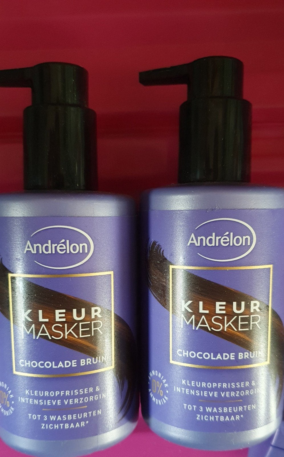 2x Andrélon Kleurmasker Chocolade Bruin – Nieuw, Ophalen, Nieuw, Overige typen