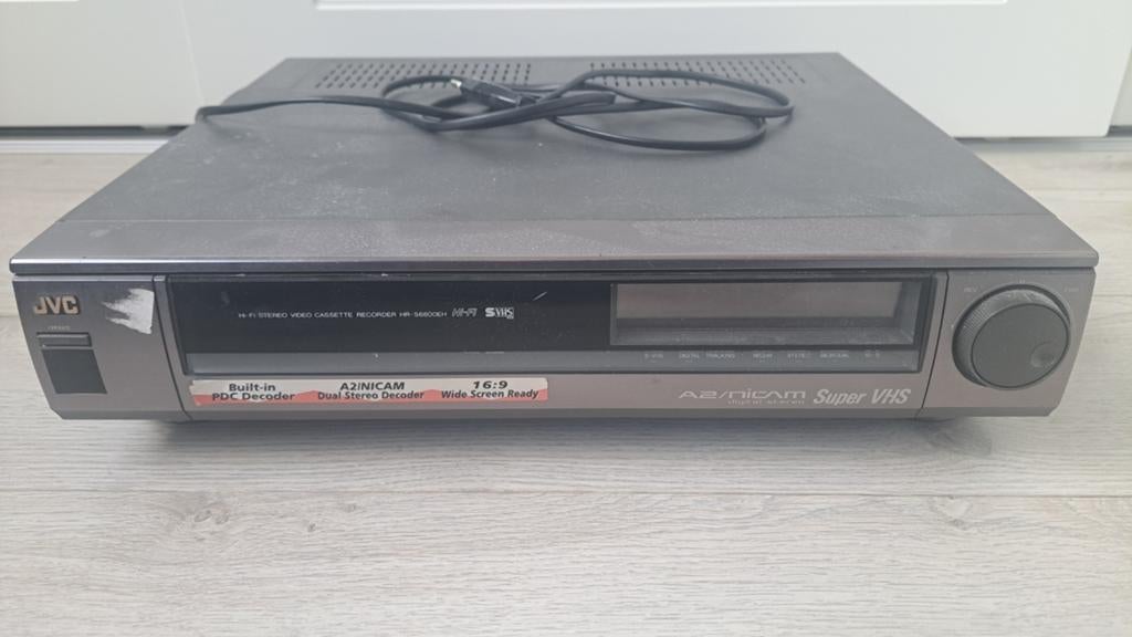 JVC HR-S6800EH VHS s-VHS Videorecorder, Audio, Tv en Foto, Videospelers, Ophalen, Gebruikt, VHS-speler of -recorder